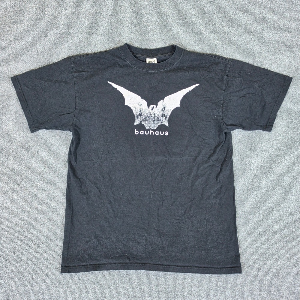Bauhaus Tour 2006 Band T-Shirt Mens Large Black Bat Logo Concert Tee Anvil